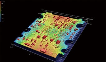 Medición y análisis precisos de la forma tridimensional de placas de circuito impreso deformadas