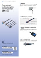 Serie EZ Sensores de proximidad con amplificador integrado de tres hilos Catálogo