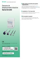 Serie EX-200 Sensores de desplazamiento inductivo Catálogo