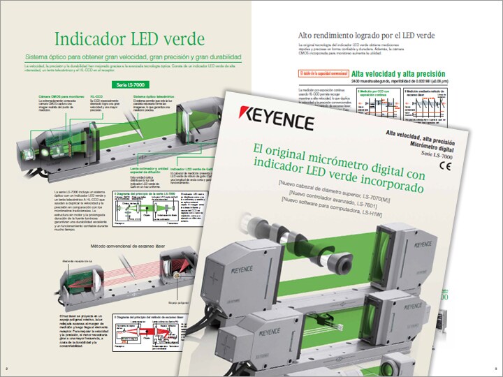 Serie LS-7000 Micrómetro óptico LED/CCD Catalogo (Español)