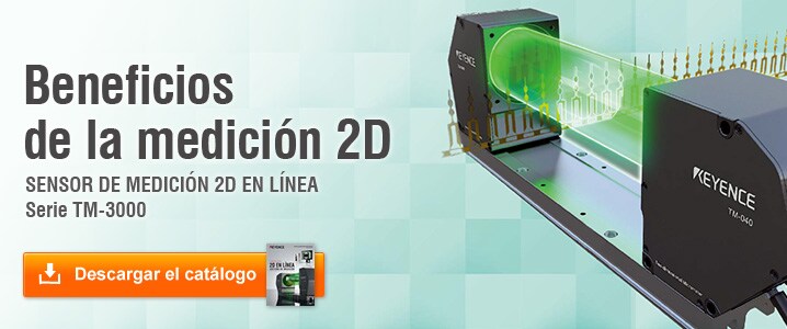 [Beneficios de la medición 2D] SENSOR DE MEDICIÓN 2D EN LÍNEA Serie TM-3000 [Descargar el catálogo]