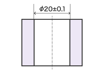 Dimensión de material máximo (MMS) de un eje (cóncavo)