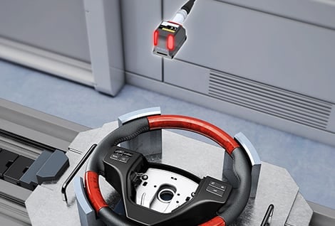 Verificación del montaje de botones del volante