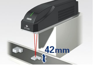 Marcado con un marcadora láser 3D a distancias focales de hasta 42 mm