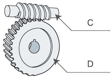 Gusano y rueda helicoidal