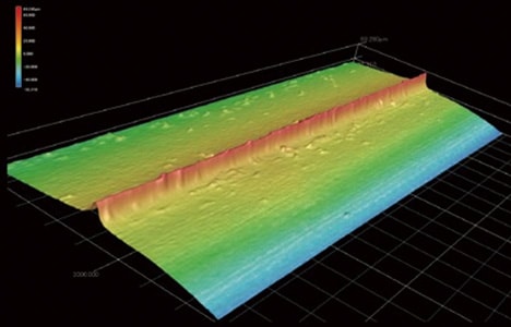 Ventaja 1: medición completa en tan solo un segundo. La forma 3D de toda la superficie del objetivo puede capturarse con precisión con una sola medición.