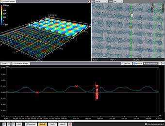 Cuantificar la forma tridimensional de las láminas con textura