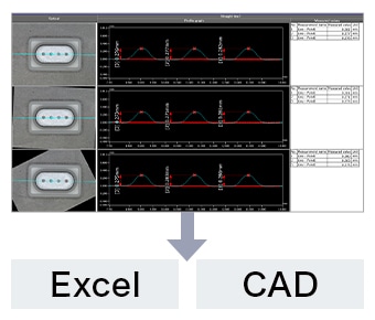 Ventaja 2: salida de datos a Excel y a CAD posible.