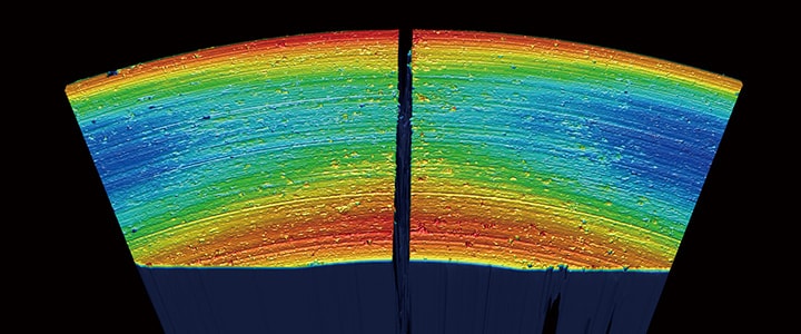 Ventaja 2: capaz de medir un área amplia de hasta 200 x 100 mm (7.87" × 3.94").