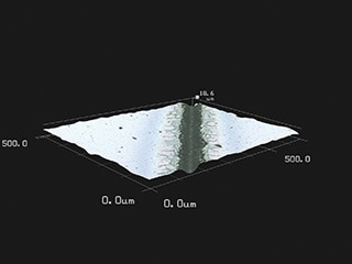 Comprobación de la estructura, visualización del mapa de color de altura y medición de la forma 3D utilizando una imagen 3D