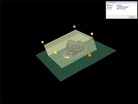 Medición de la forma 3D de una partícula extraña