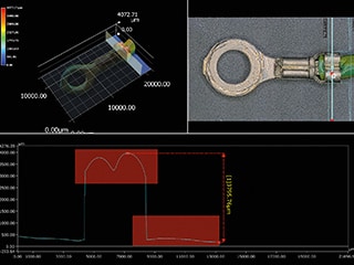 Ejemplo de medición de un perfil 3D