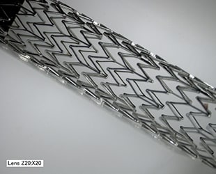 Obtención de imágenes de ángulo libre de un stent (20×)