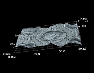 Medición de la forma 3D de empaques de plástico