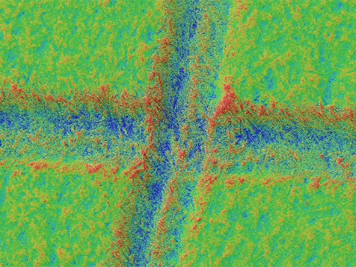Iluminación de anillo + Modo óptico efecto de sombra e imagen de mapa de color (150x)