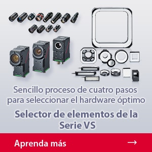 Sencillo proceso de cuatro pasos para seleccionar el hardware óptimo | Selector de elementos de la Serie VS | Aprenda más