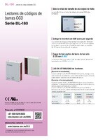 Serie BL-180 Lectores de códigos de barras CCD Catálogo