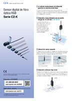 Serie CZ Sensor digital de fibra óptica RGB Catálogo