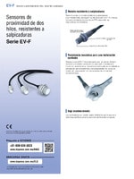 Serie EV-F Sensores de proximidad de dos hilos, resistentes a salpicaduras Catálogo
