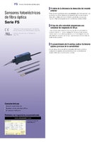 Serie FS Sensores fotoeléctricos de fibra óptica Catálogo