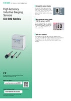 Serie EX-500 Sensores de medición inductiva de alta precisión Catálogo