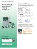 Serie EX-V Medidor digital de desplazamiento inductivo Catálogo