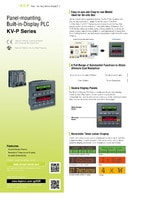 Serie KV-P PLC de montaje en panel con funciones de visualización integradas Catálogo