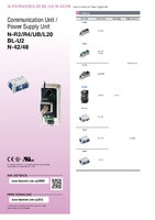 N-R2/R4/UB/L20/BL-U2/N-42/48 Unidad de comunicación/Fuente de alimentación Catálogo