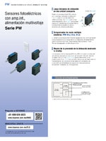 Serie PW Sensores fotoeléctricos con amp.int., alimentación multivoltaje Catálogo