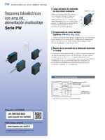 Serie PW Sensores fotoeléctricos con amp.int., alimentación multivoltaje Catálogo