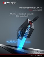 Serie LJ-X8000 Perfilómetro láser 2D/3D Catálogo