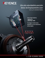 
                        Serie LK-G5000/3000 Ultra alta velocidad/alta precisión Sensor de Desplazamiento Láser Catálogo