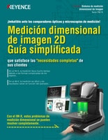 Serie IM-X Medición dimensional de imagen 2D Guía simplificada