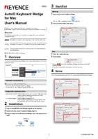 AutoID Keyboard Wedge User's Manual for Mac (English)