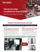 Razones para elegir los sistemas de visión KEYENCE: Solución para la industria automotriz [Gestión de dimensiones de bujía]