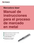 Marcadora láser Manual de instrucciones para el proceso de marcado en metal
