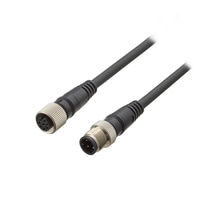 FD-HCC2 - Cable de fuente de alimentación M12 Hembra de 8 pines a macho de 4 pines de PVC de 2 m