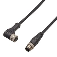GS-P12LC1 - Cables para modelos con tipo de conector M12 en forma de L Para extensión Tipo de funciones avanzadas (12 pines) 1 m