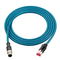 OP-87458 - Cable Ethernet (M12 4 pines - RJ-45) Compatible con NFPA79 Cable de conexión directa 5 m