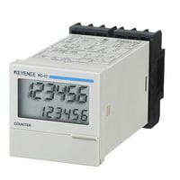 RC-12 - LCD de 7 segmentos de 6 dígitos 48 mm □, preajuste de una etapa, fuente de alimentación de CA