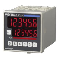 RC-13 - LED de 7 segmentos de 6 dígitos 48 mm □, preajuste de una etapa, fuente de alimentación de CA