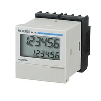 RC-16 - LCD de 7 segmentos de 6 dígitos 48 mm □, preajuste de una etapa, fuente de alimentación de CD