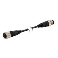 OP-85503 - Cable conector M12 recto de 2 m de PVC