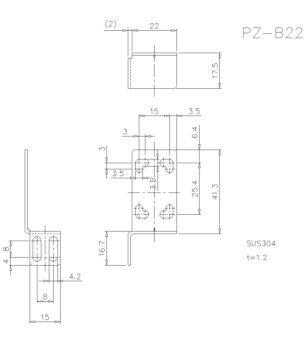 PZ-B22 Dimension
