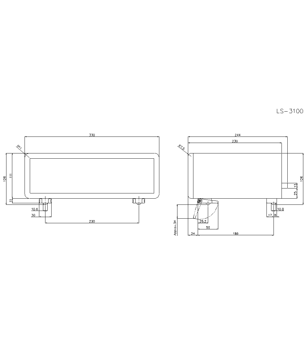 LS-3100 Dimension