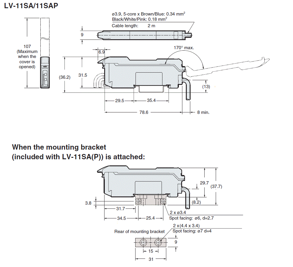 LV-11SA(P)/11SB(P) Dimension