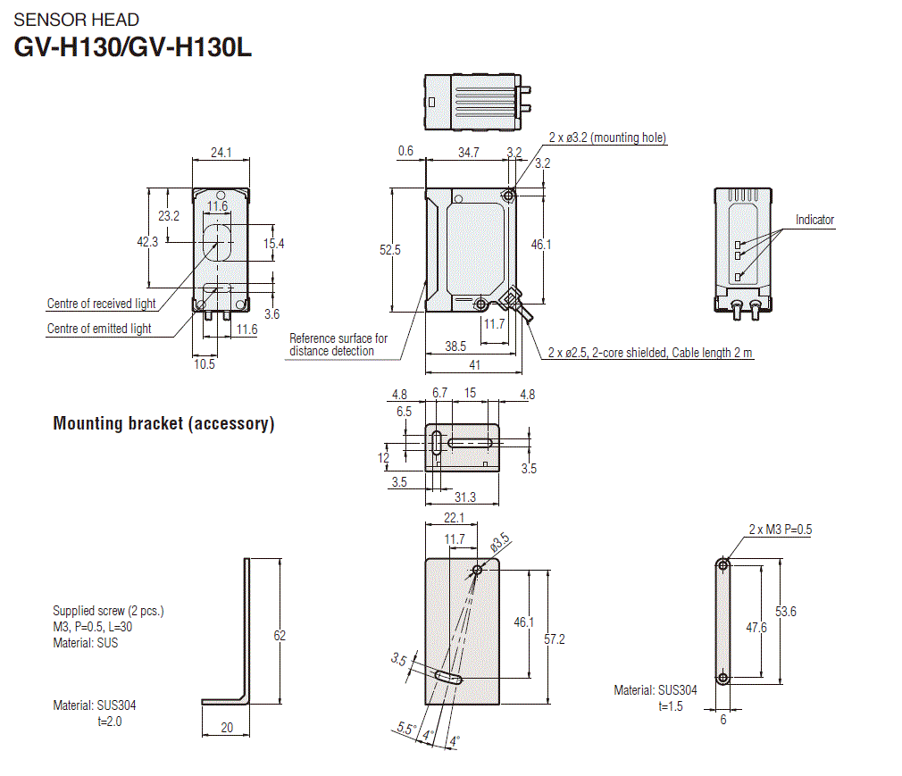 GV-H130_01 Dimension