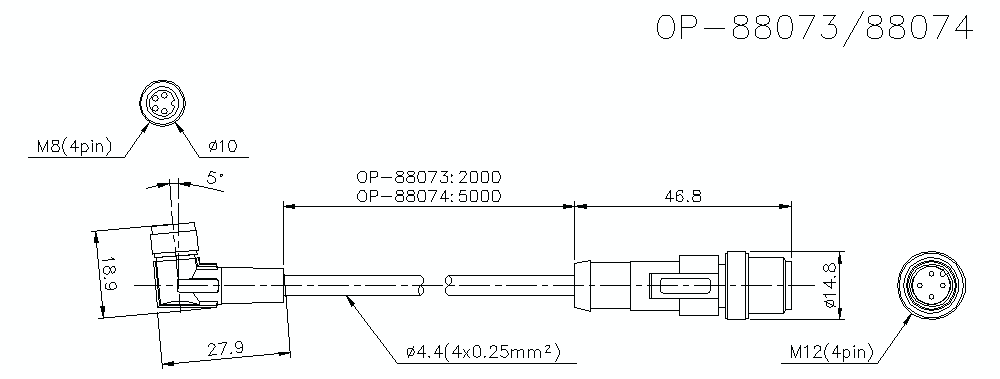 OP-88073/88074 Dimension